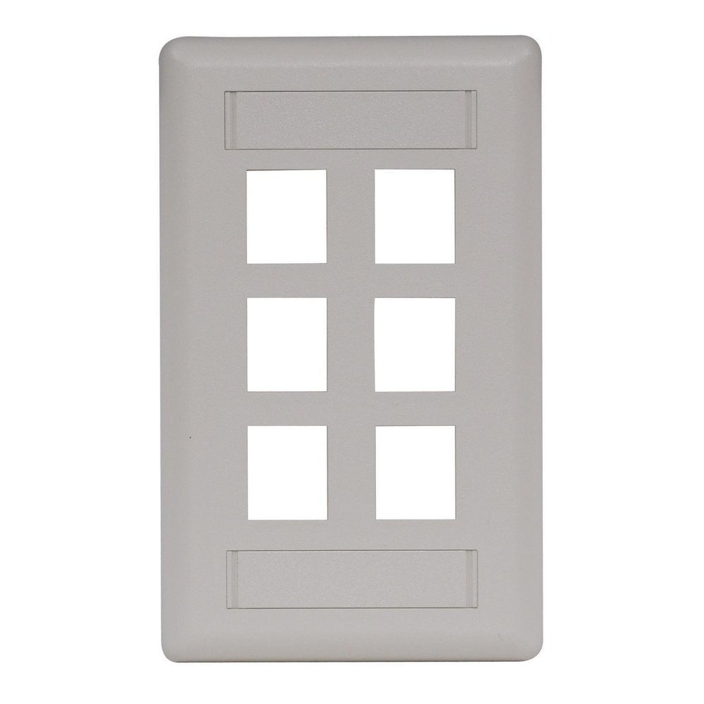 IFP16OW 6 PORT FACE PLATE OFFICE
