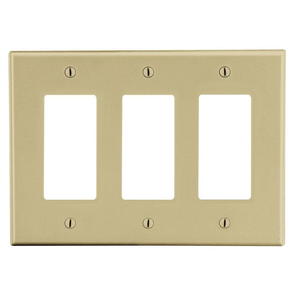 P263I HUBBELL WALLPLATE 3-G 3)