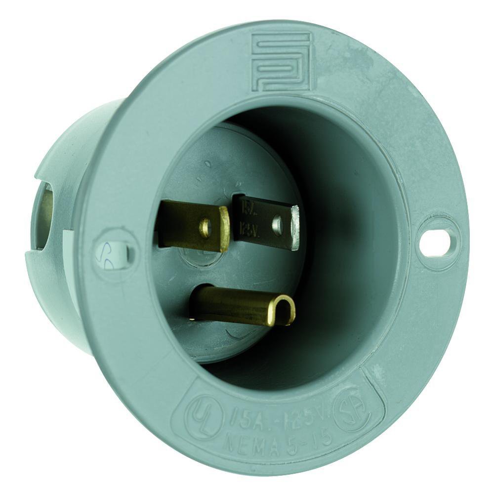 5278-SS FLGD INLET-NEMA5-15P P&S
