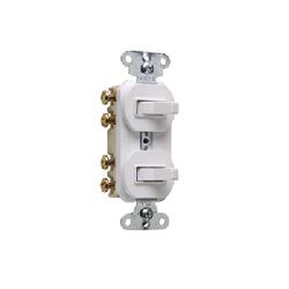 693WG P&S WHITE COMBO 2-3WAY SW 15A