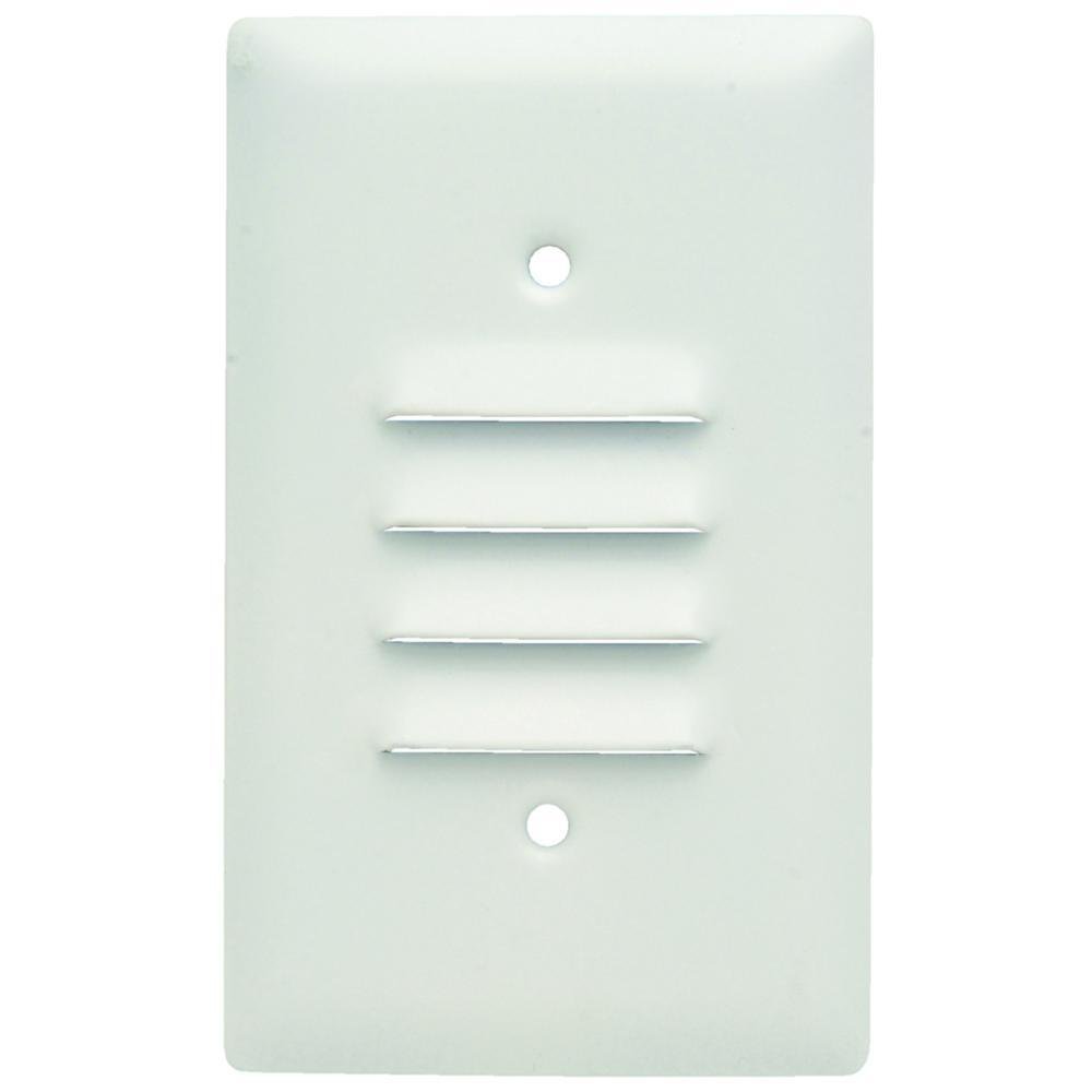 SS771W P&S WHITE LOUVRE 1G VERTICAL