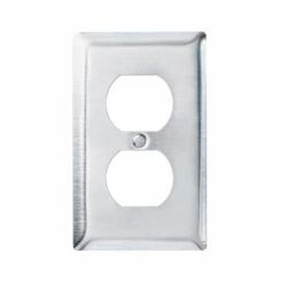 SS-8 P&S SS 1G DUPLEX RECEPT PLT