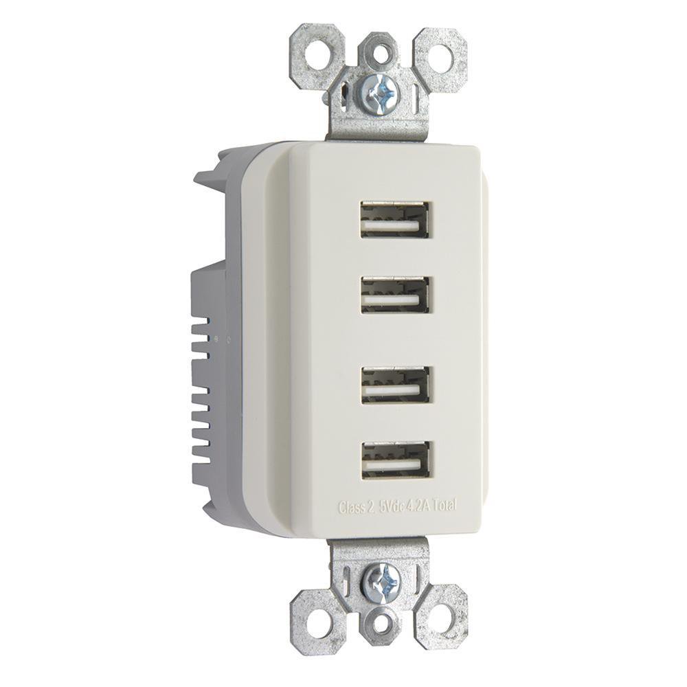 TM8USB4LACC6 P&S USB QUAD CHARGER