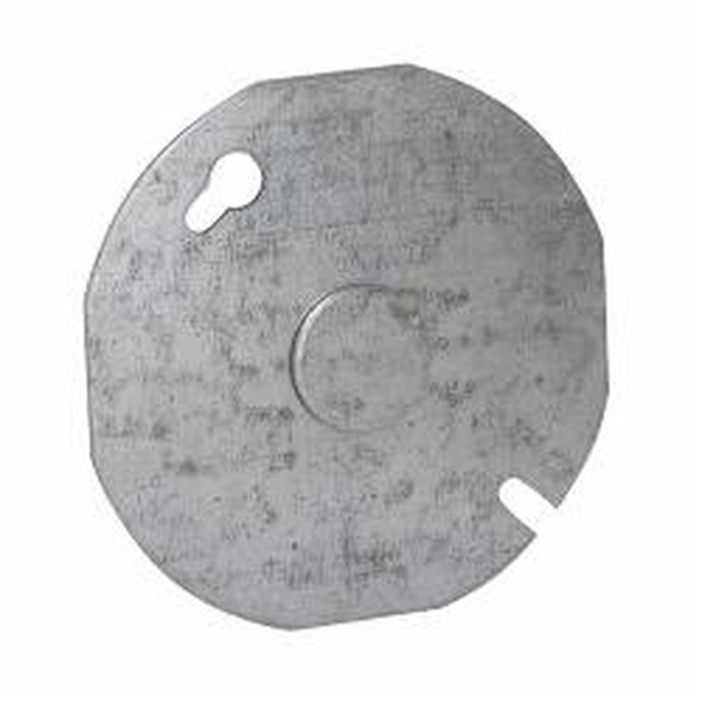 703 RACO FLAT COVER 1/2 KO ROUND