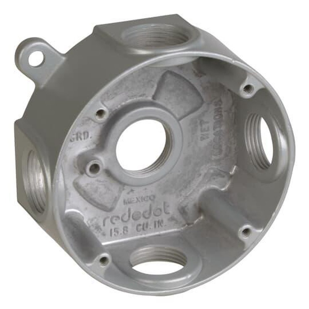 DS-48 RED 4 ROUND FIVE HOLE 3/4 HUB