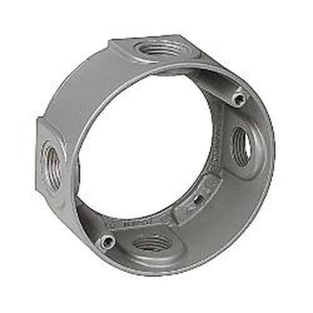 S130E RED 4 HOLE 1/2 INCH ROUND BOX