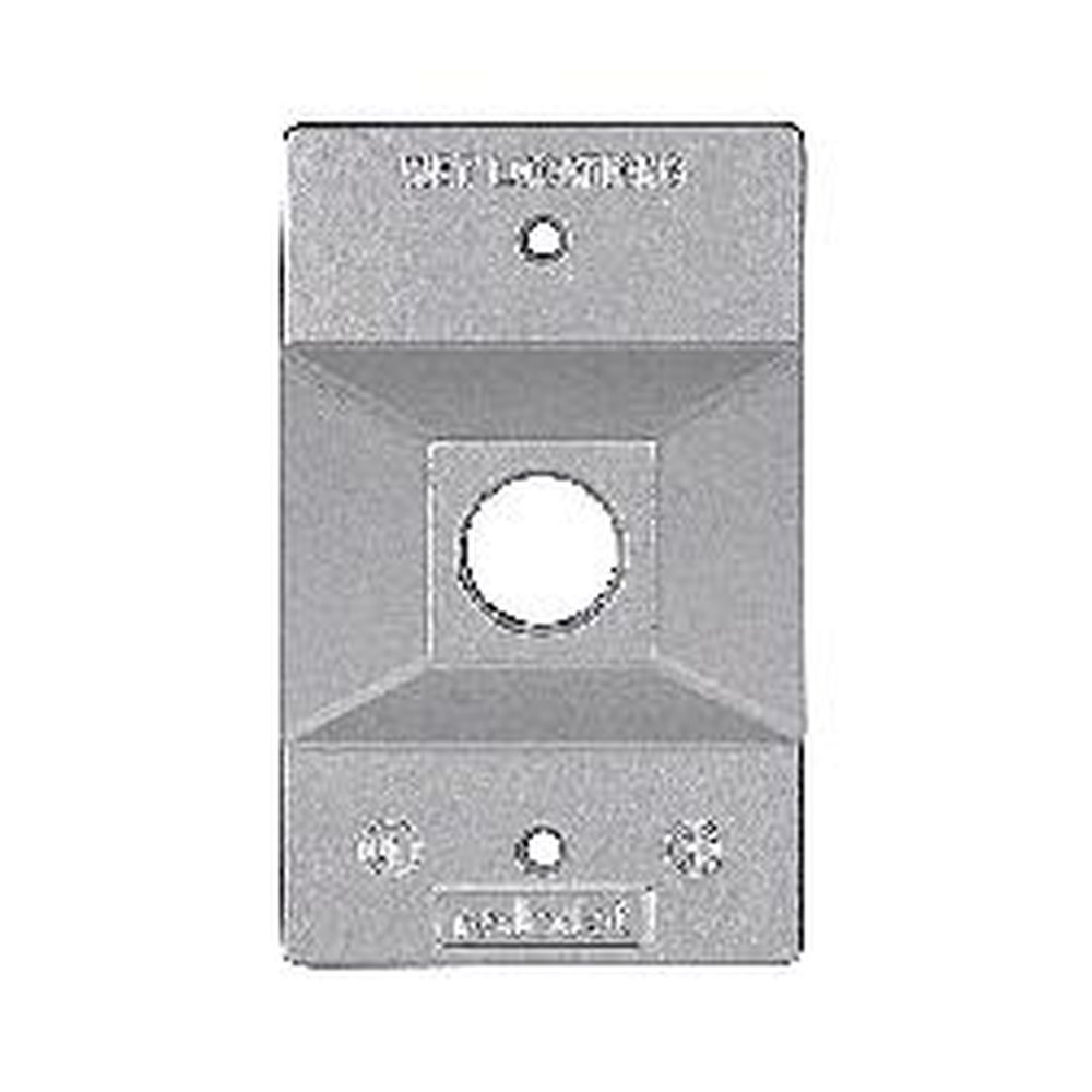 S201E RED DOT 1 HOLE RECT COVER