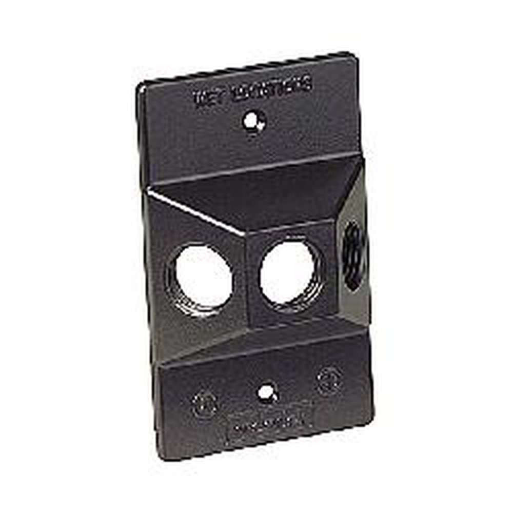 S203BRE RED DOT 3 HOLE RECT COVER