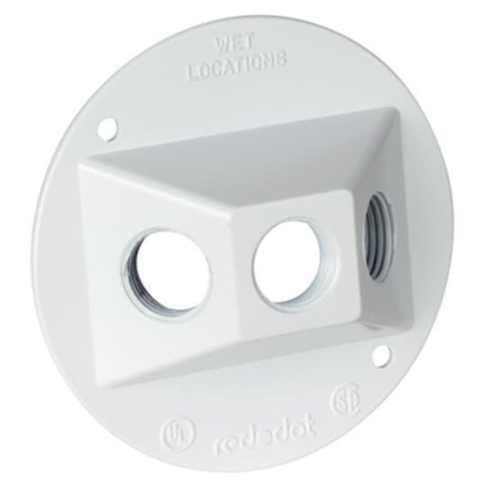 S213WHE-9R RED COVER ROUND 3-HOLE