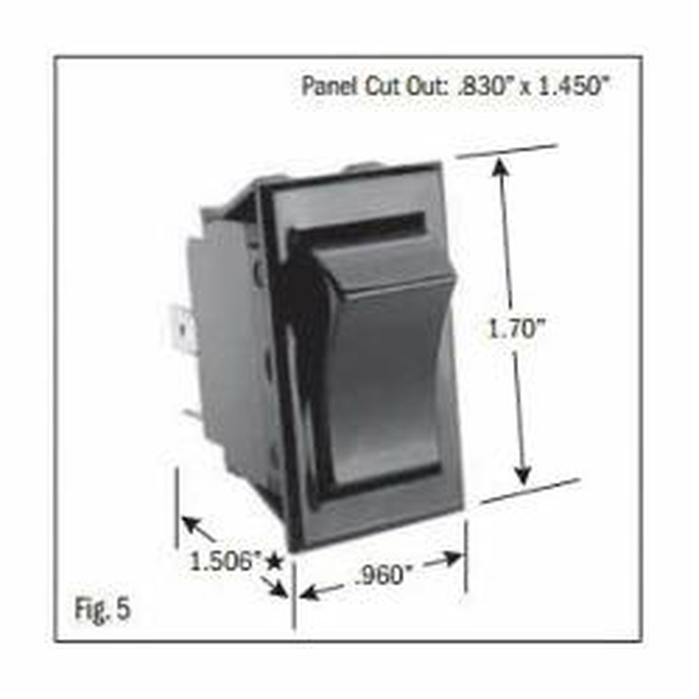SS1104-BG SEL ROCKER SWITCH DPST