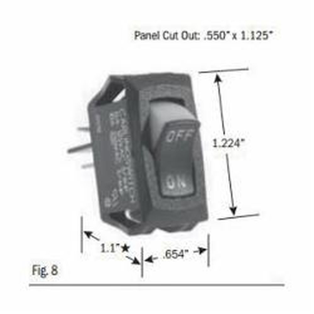 SS1201-BG SEL CURVED ROCKER SWITCH