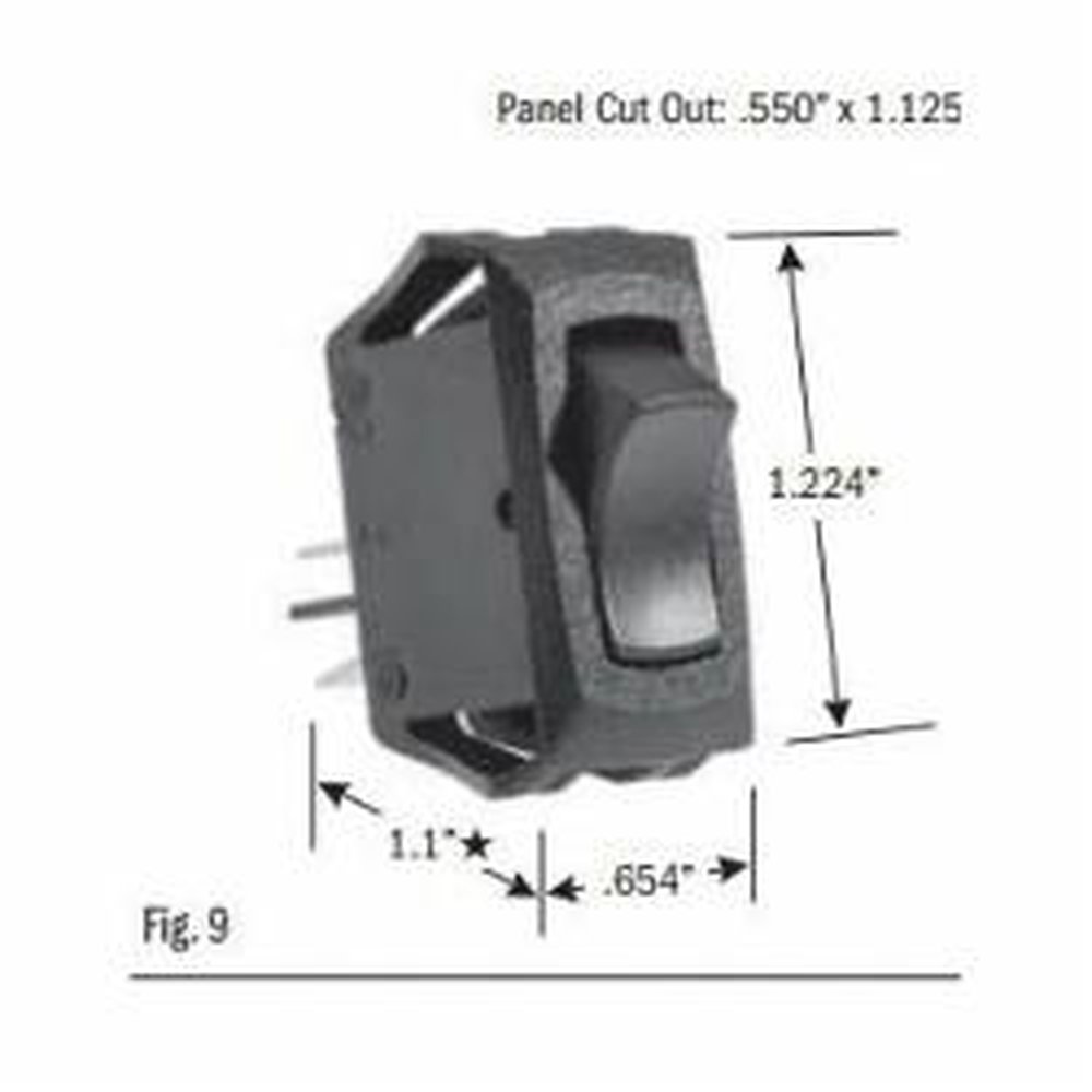 SS1203-BG SEL ROCKER SWITCH SPST