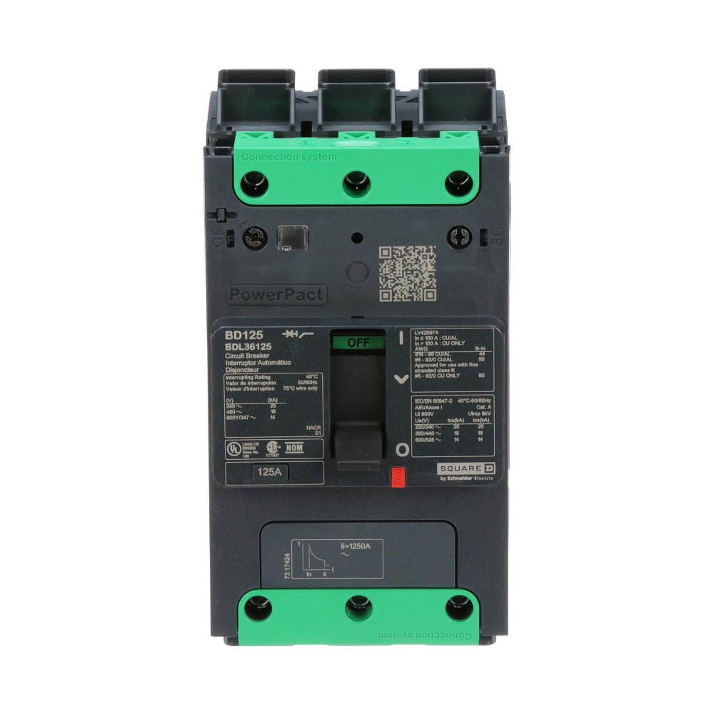 BDL36125 SQD MOLDED CASE CIRCUIT