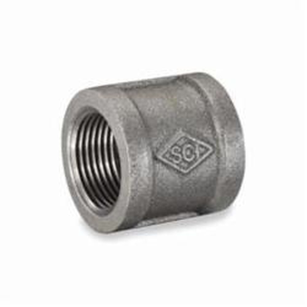 (I) 1-1/2 150 LB BLK MALL COUPLING