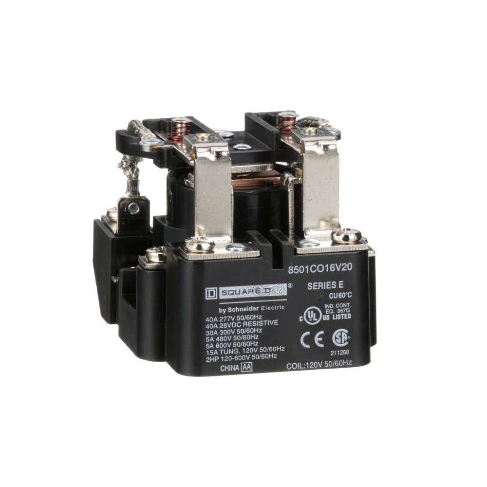 8501CO16V20 SQD RELAY 600VAC 5AMP