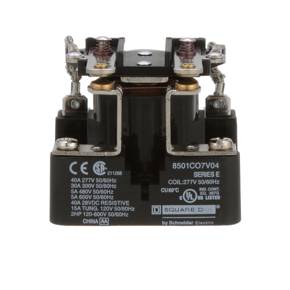 8501CO7V04 SQD RELAY 600VAC 5AMP