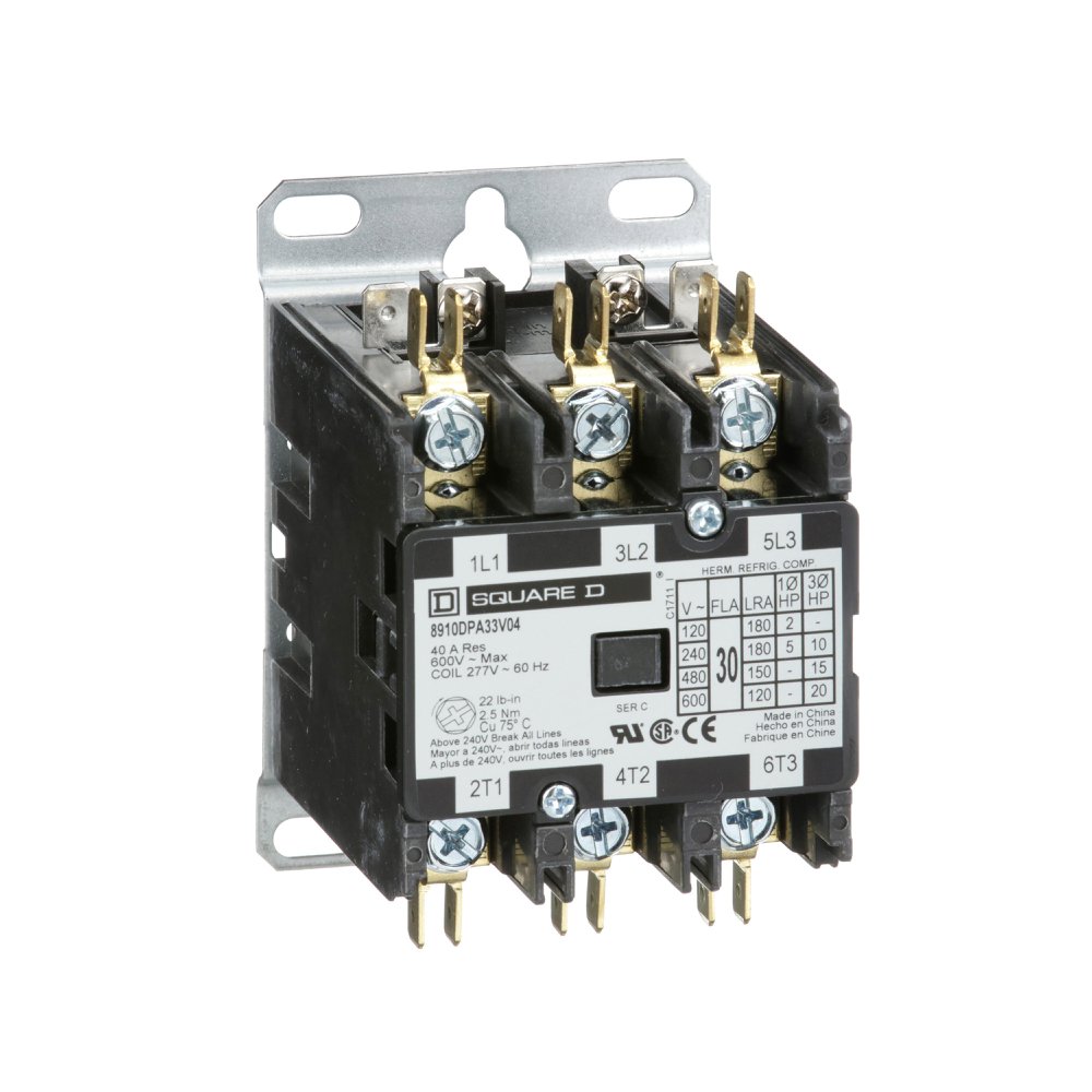 8910DPA33V04 SQD CONTACTOR 600VAC