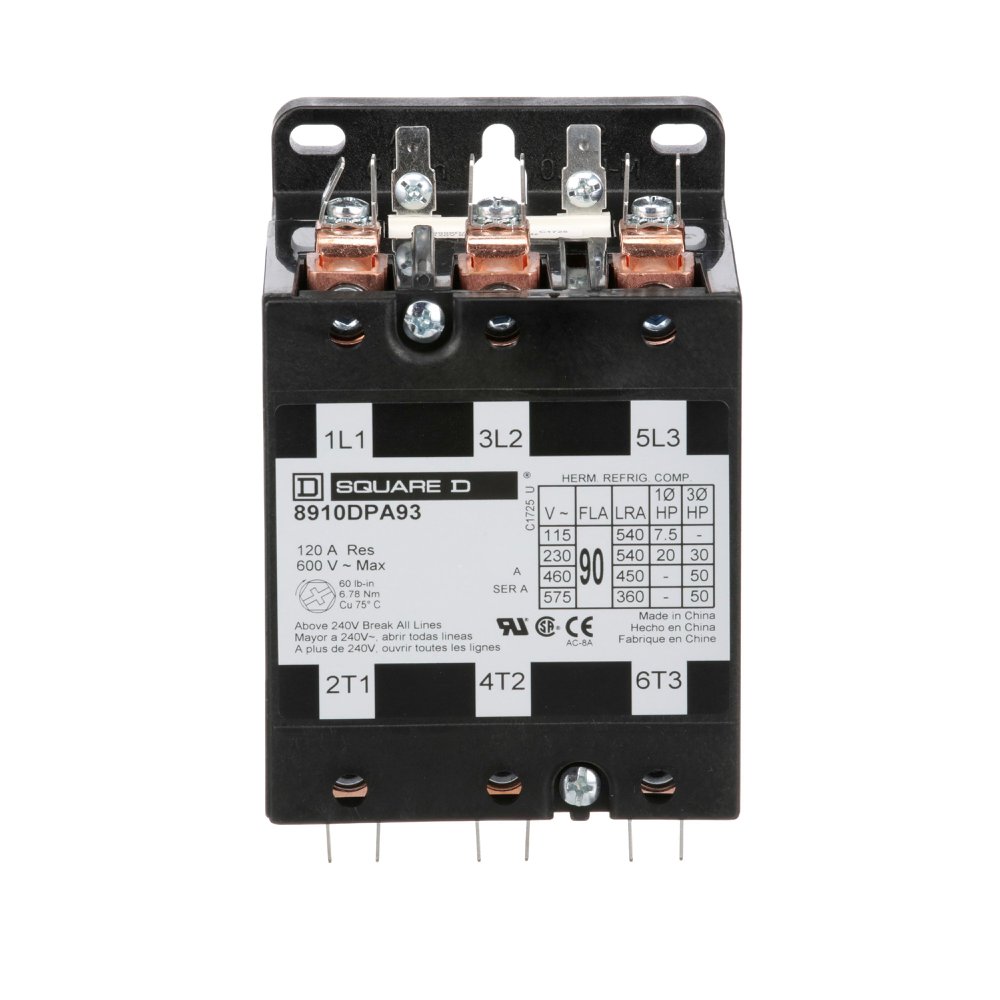 8910DPA93V06 SQD CONTACTOR 600VAC