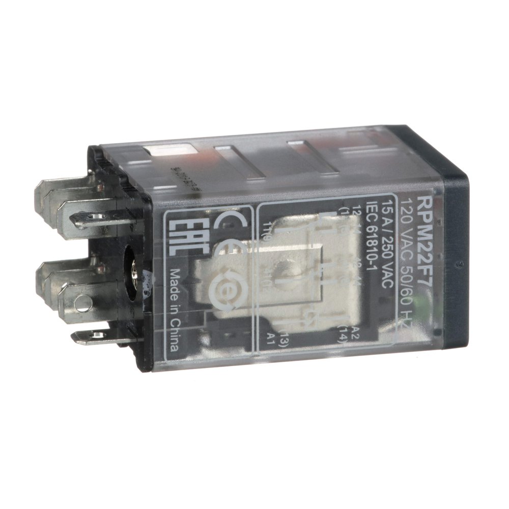 RPM22F7 SQD PLUG-IN RELAY 250V 15A
