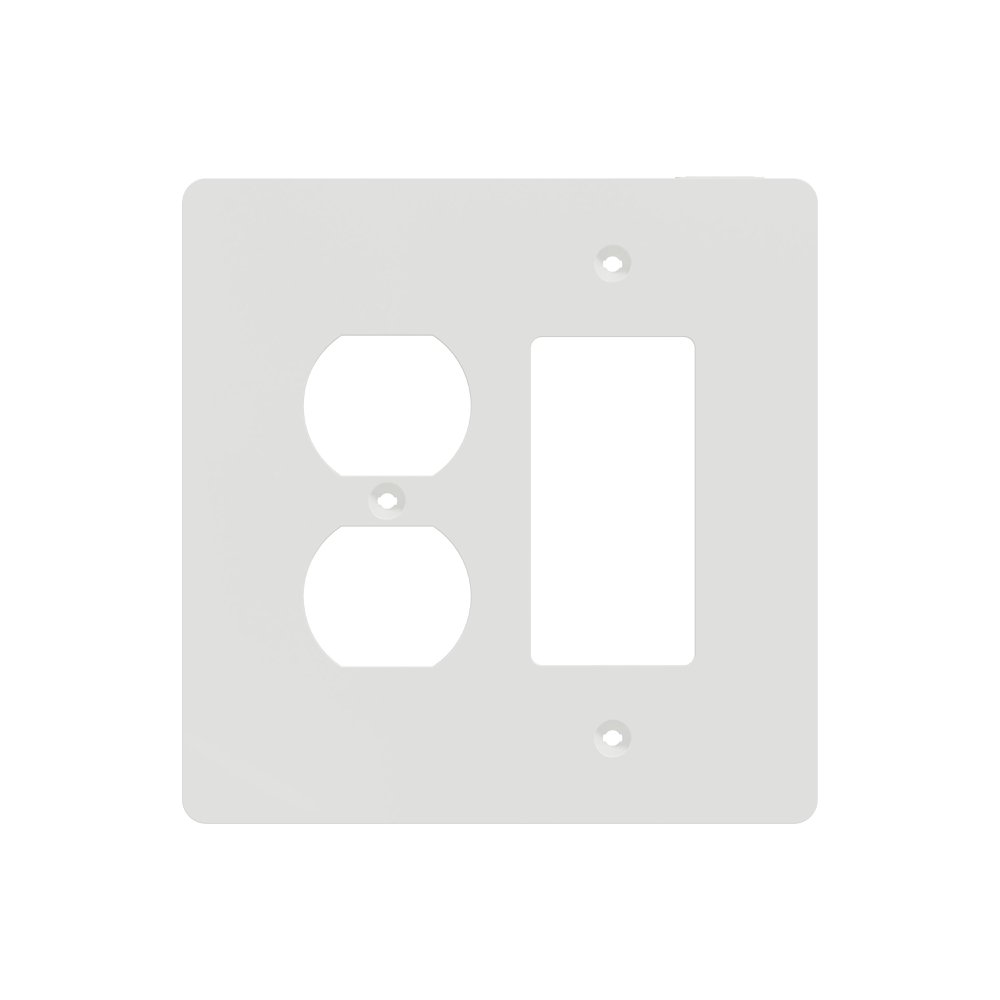 SQWS802452WH SQD OUTLET WALL PLATE