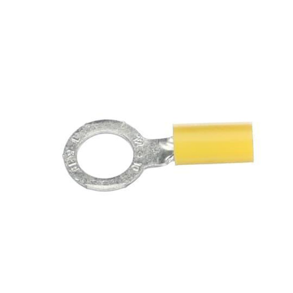 10RC-38 T&B RING TERM VINYL INSUL 12-10AWG YELLOW COPPER TIN PLATED