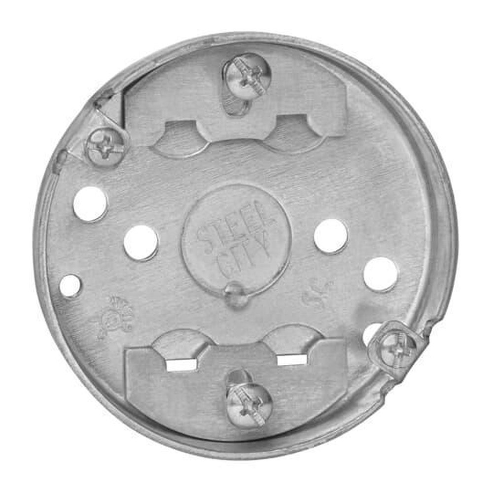 36115C30 SC ROUND BOX 3-1/4 STL 4CU 1/2-KO CLAMP..