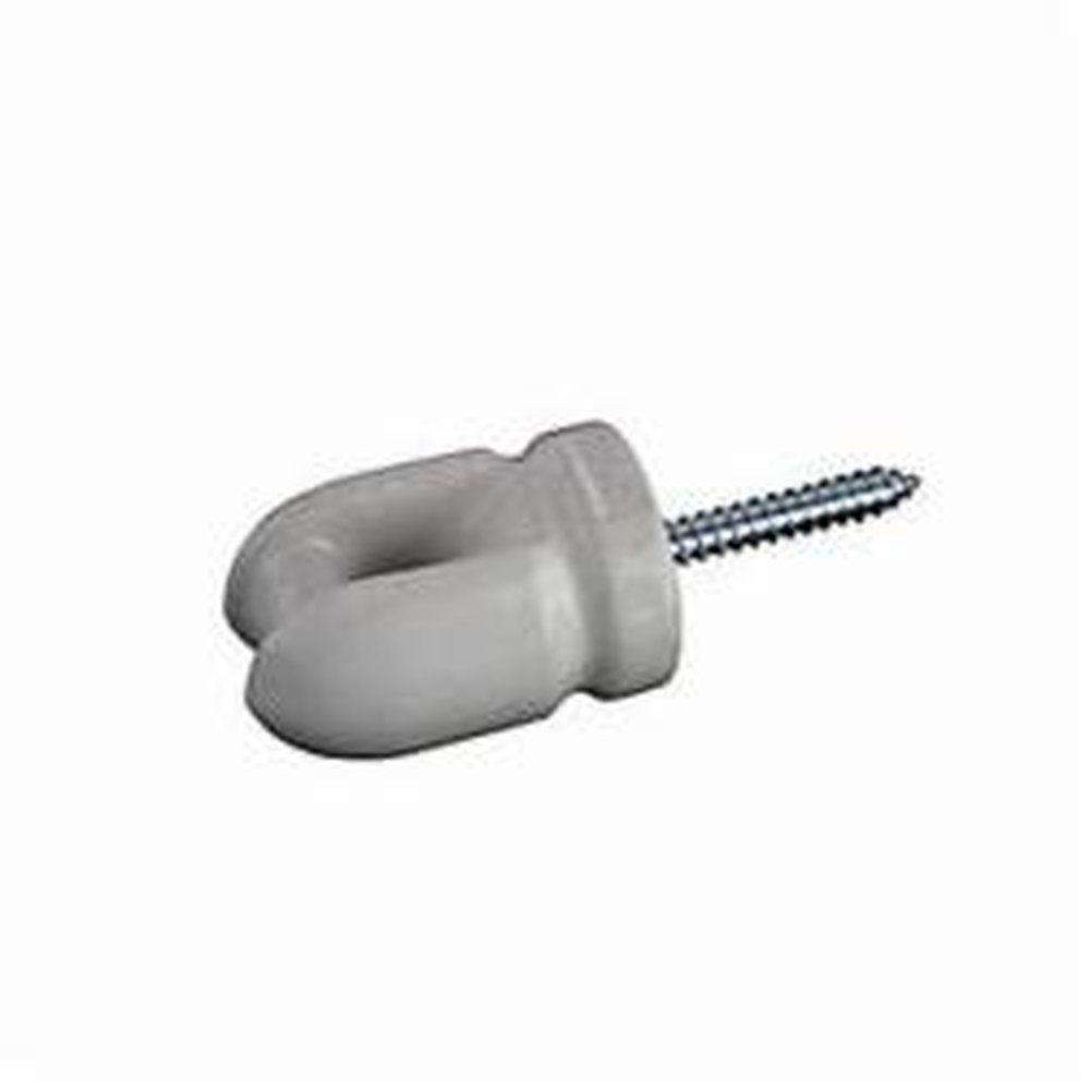 SW2BB (SW-2) T&B PORCELAIN WIRE HOLDER WITH 2 1/4" SCREW ZZZZ
