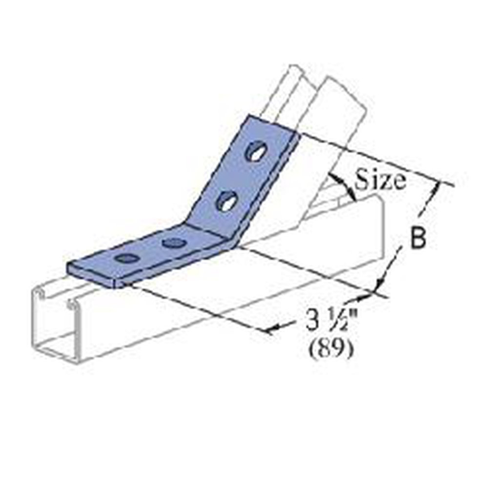 P2263-EG UNISTRUT 30&DEG; ANGULAR