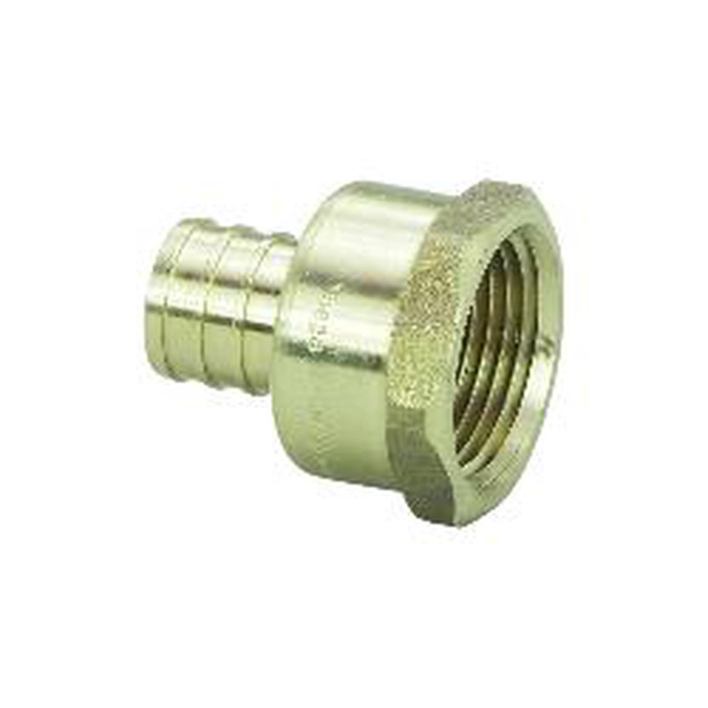 46355 1 PEX CRIMP FEMALE ADAPTER ZERO LEAD BRASS FTGXFIP