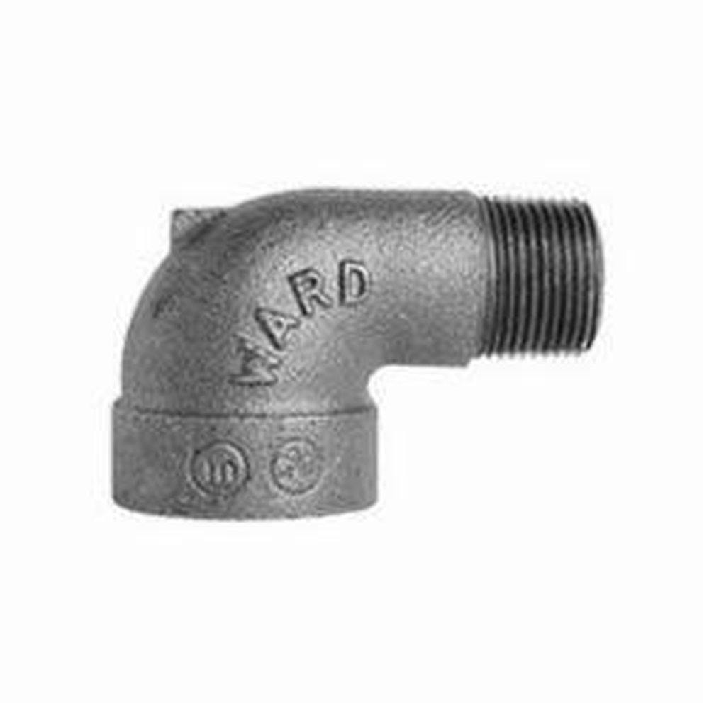 (D) 1/4 150 LB BLK MALL STREET 90 ELBOW