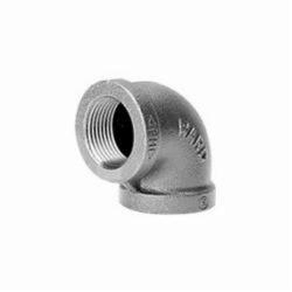 (D) 1-1/4 150 LB BLK MALL 90 ELBOW