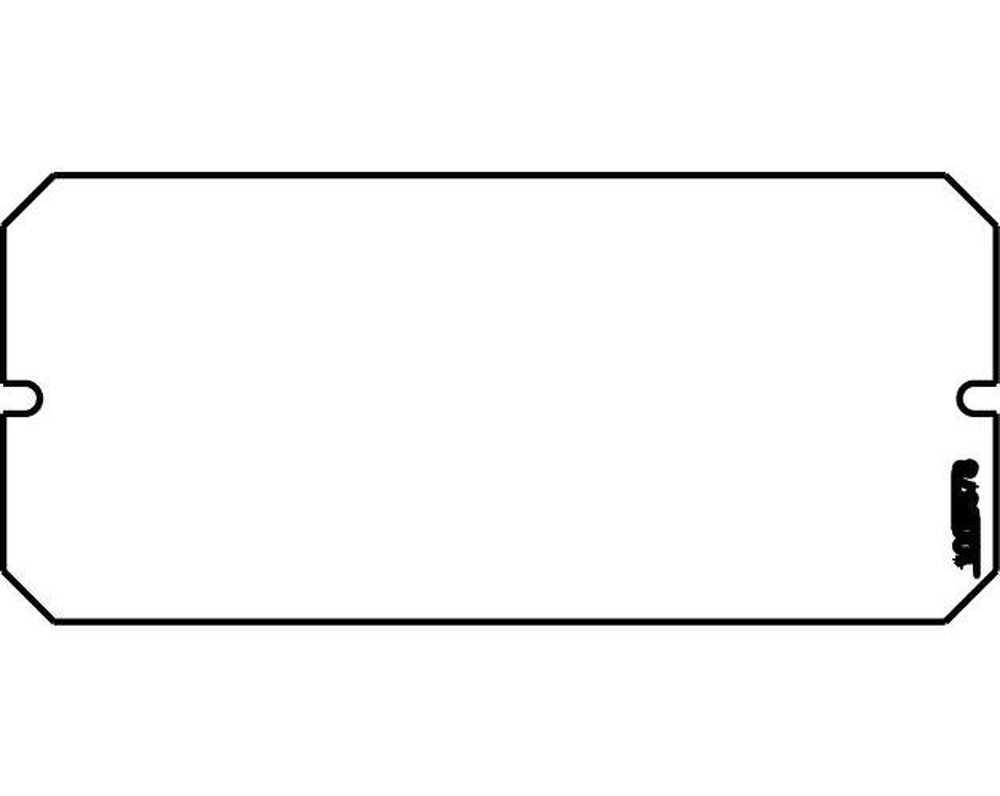 6B WALKER 1 1/2-GANG BLANK PLATE