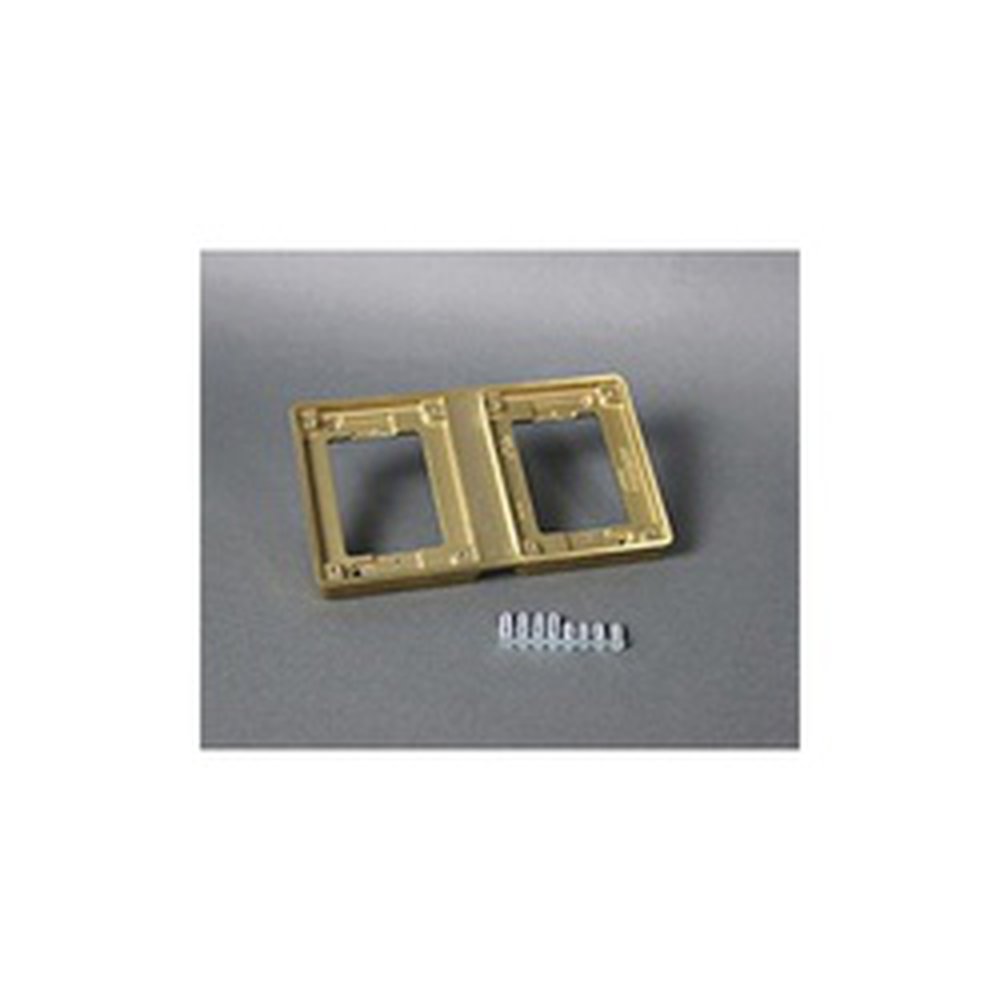 827T WALKER BRASS TILE FL 2-GANG
