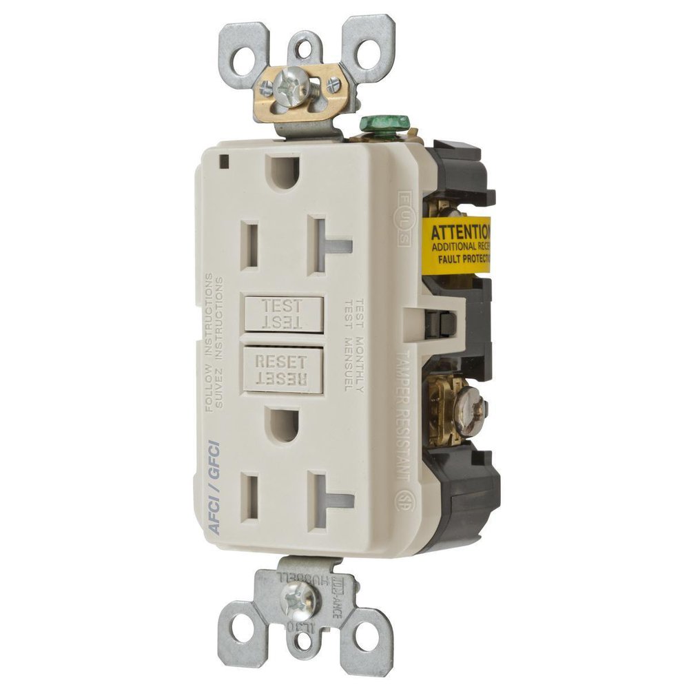 HUBBELL WIRING AFGF20TRLA 20A COMB