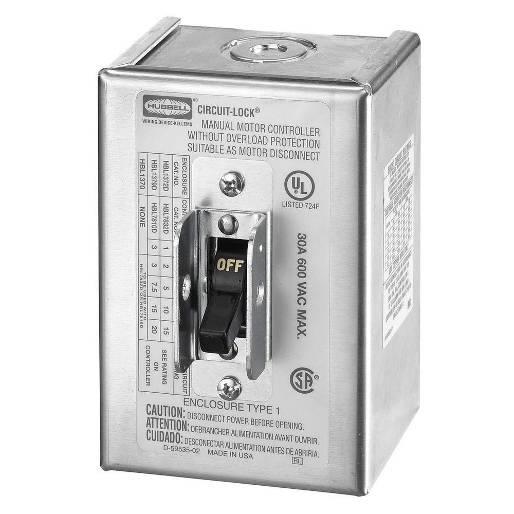 HBL1370 HUB METALLIC NEMA 1 SWITCH