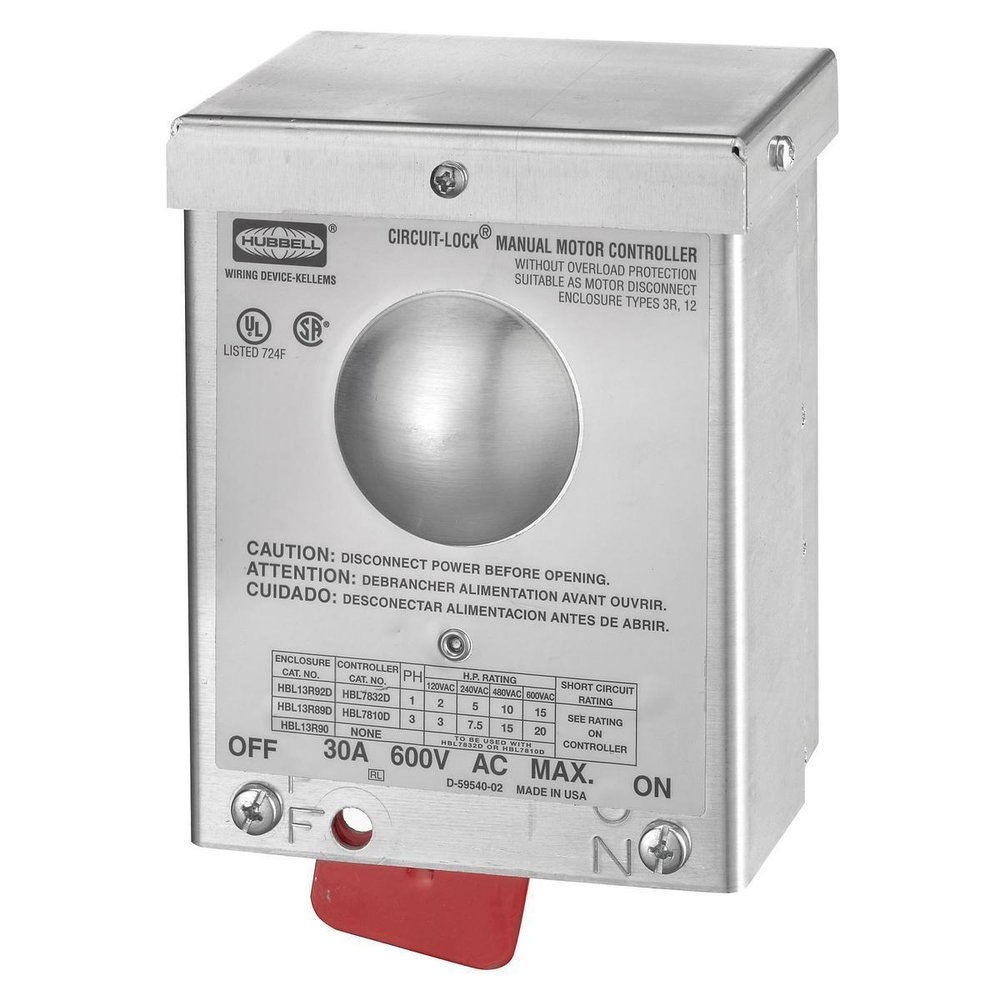 HBL13R90 HUB METALLIC NEMA 3R 30A
