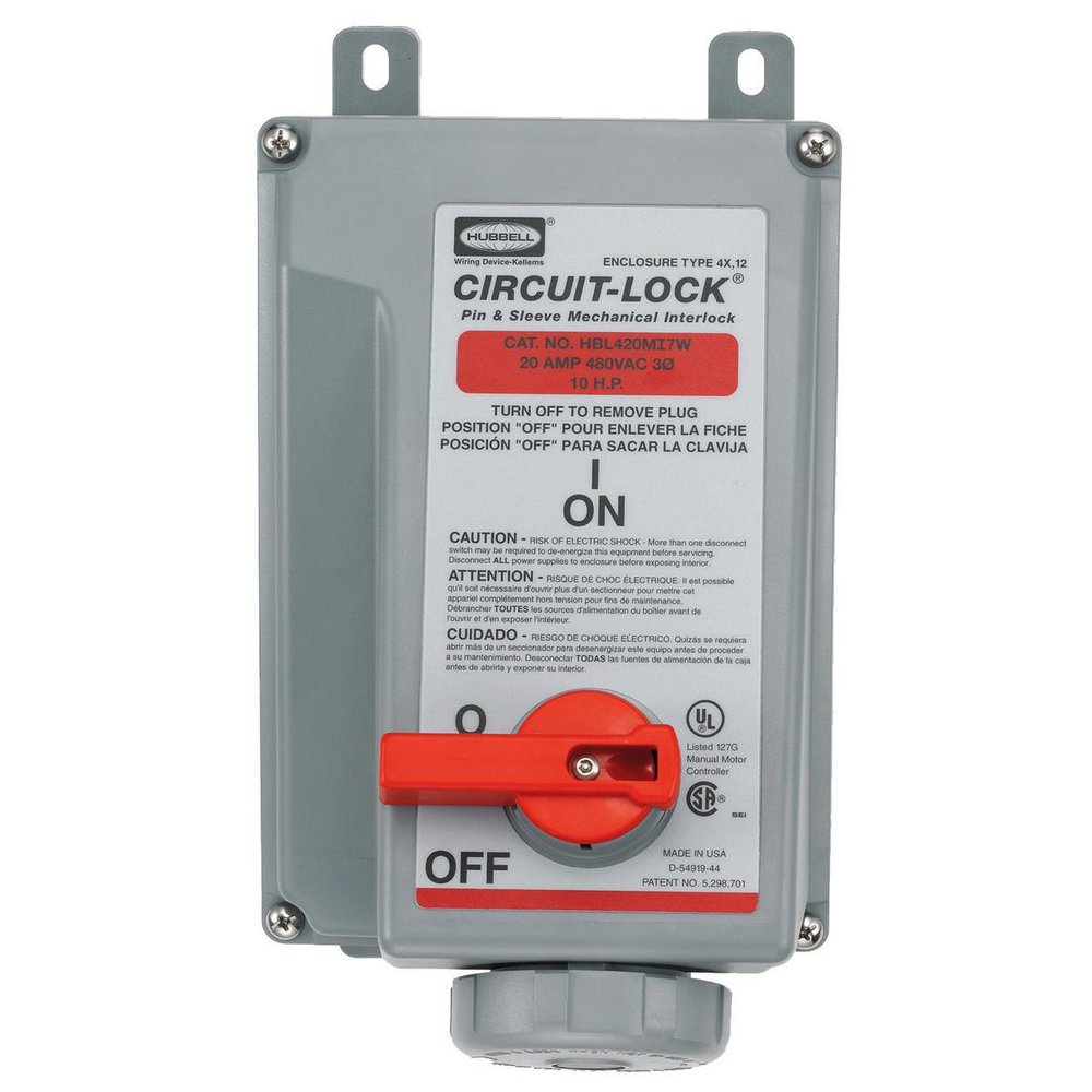 HBL420MI7W HUBBELL P+S MECH-INT IEC