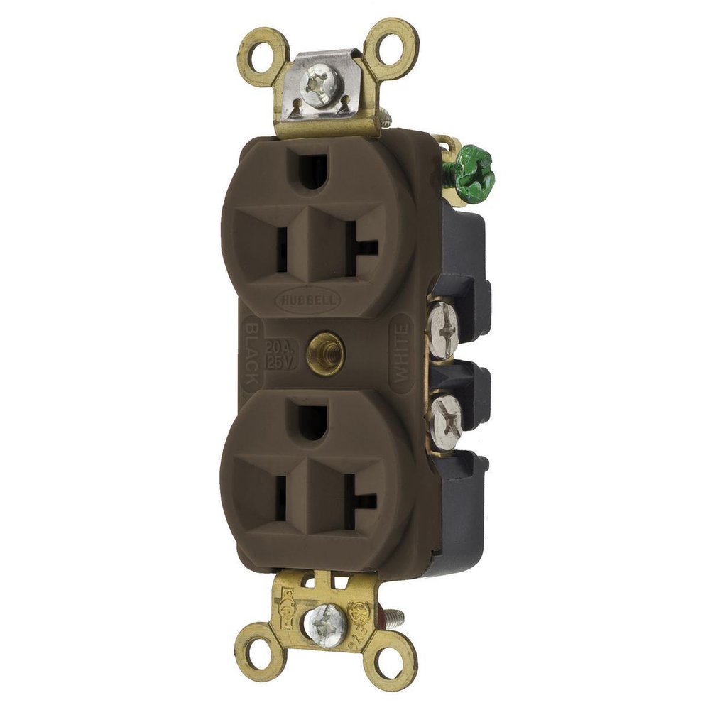 HBL5352 HUB 2P-3W-20A-125 BRN DPLX
