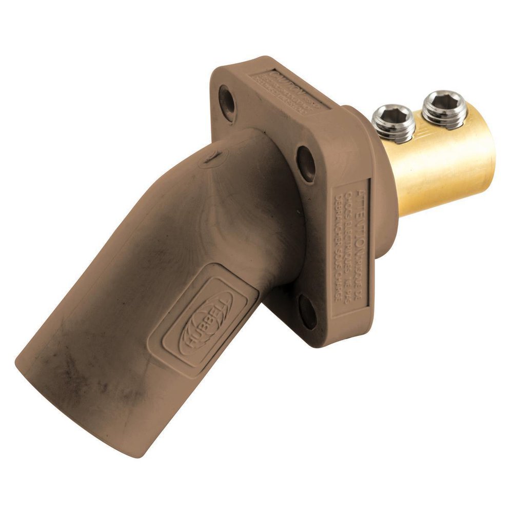 HBLMRABN HUBBELL SINGLEPOLE, 300/400A ANG INLET, SCRW, BN ZZZZ