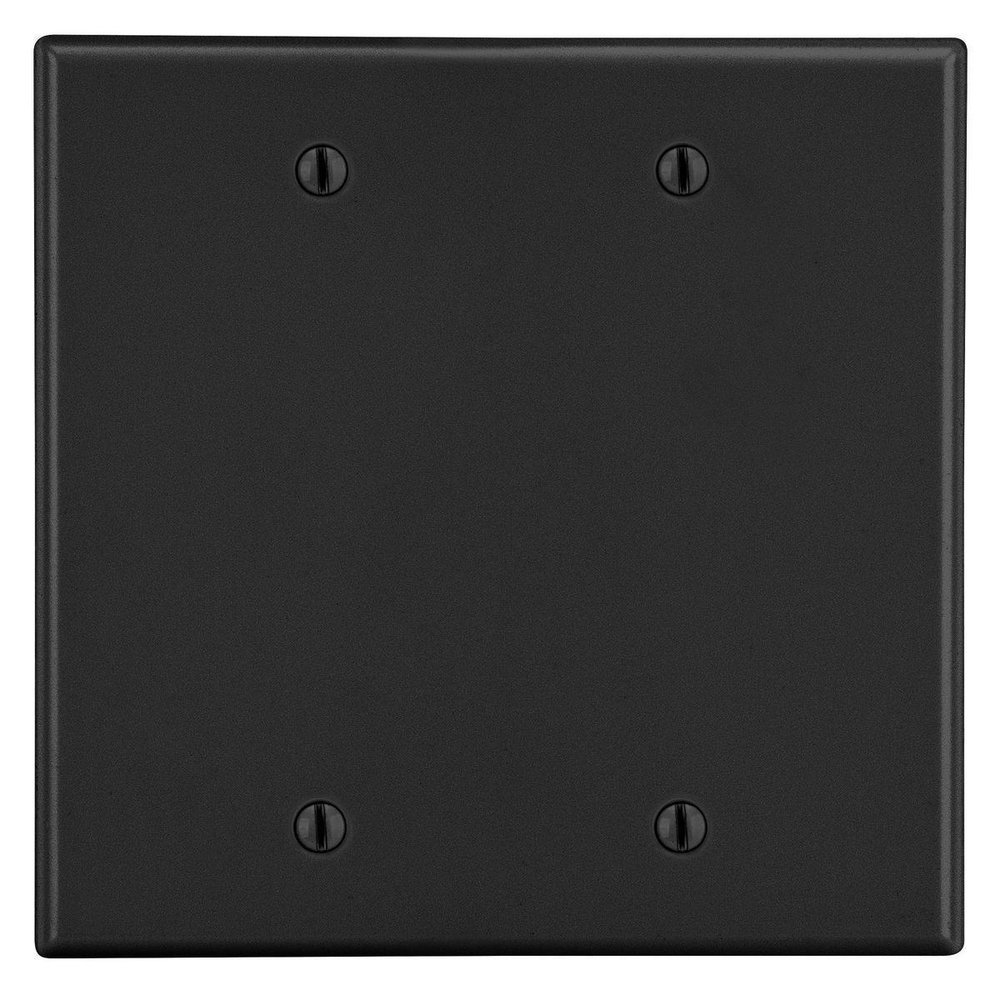 P23BK HUBBELL WALLPLATE 2-G 2)