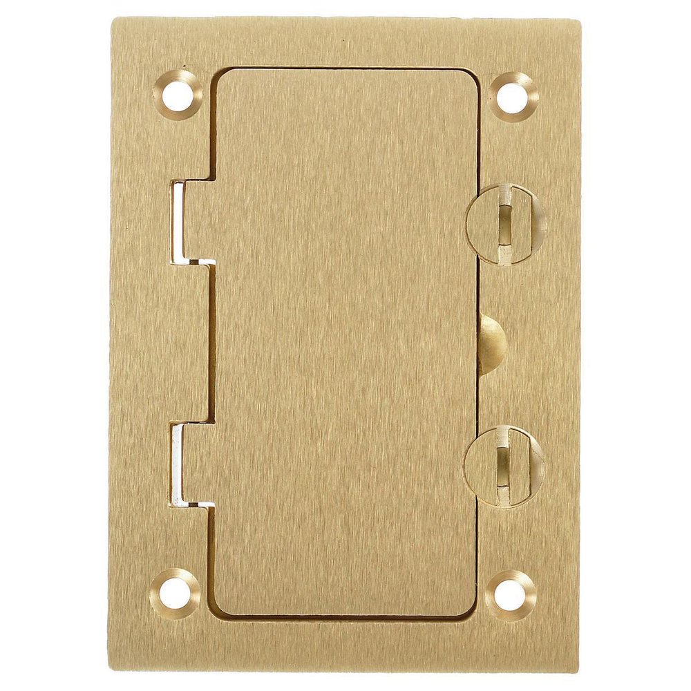 S3826 HUB BRASS RECTANGULAR COVER