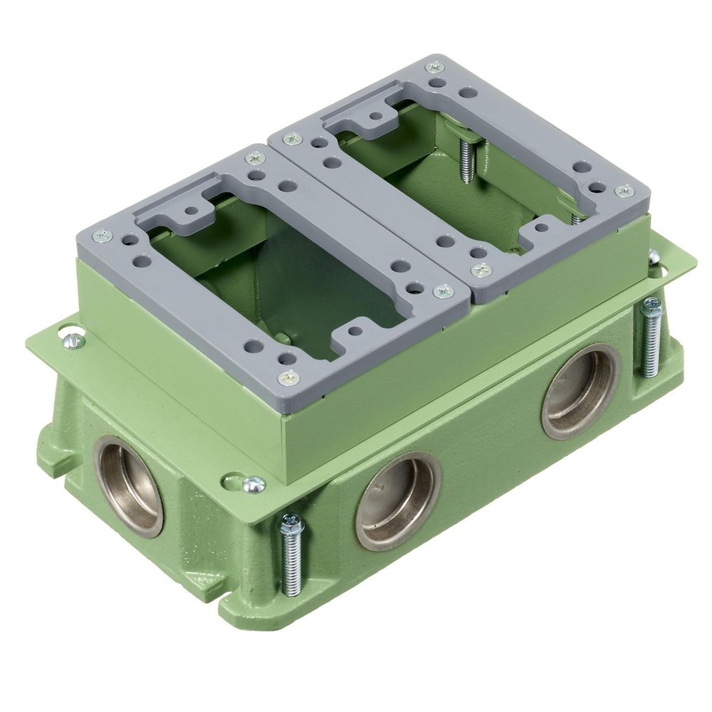 FB4233 HUBBELL RECT FLOORBOX CAST