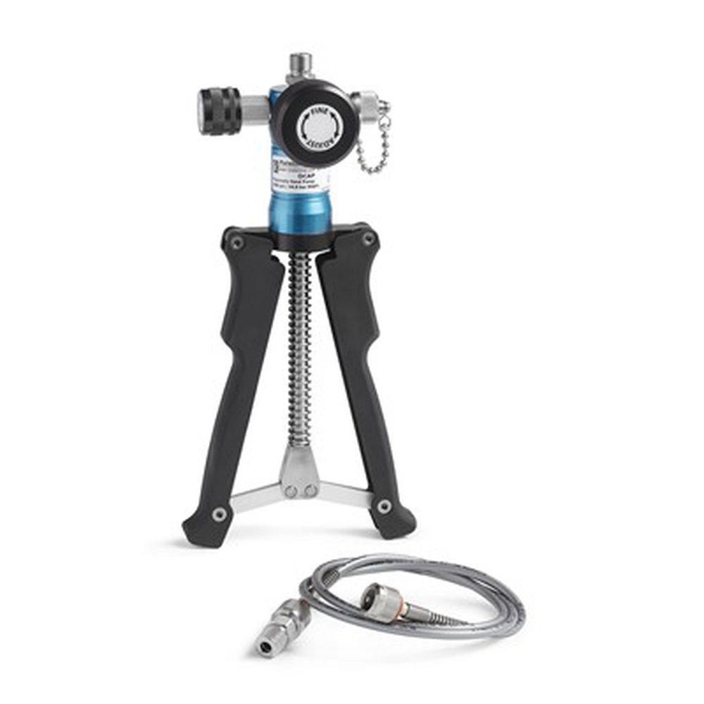 DCAP-0000 RALSTON DCAP PRESSURE TEST PUMP KIT 650PSI (45BAR) PNEUMATIC HAND PUMP 3FT HOSE 1/4" MALE NPT PROCESS CONN NO GAUGE CONNECTION