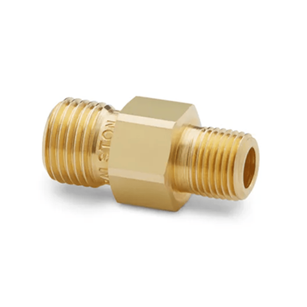 QTHA-1MB1 RALSTON 1/8" MALE NPT X MALE QT WITH CHECK VLAVE BRASS