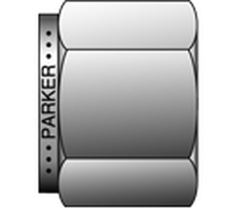 2 BZ-B 1/8 PARKER CPI BRASS NUT