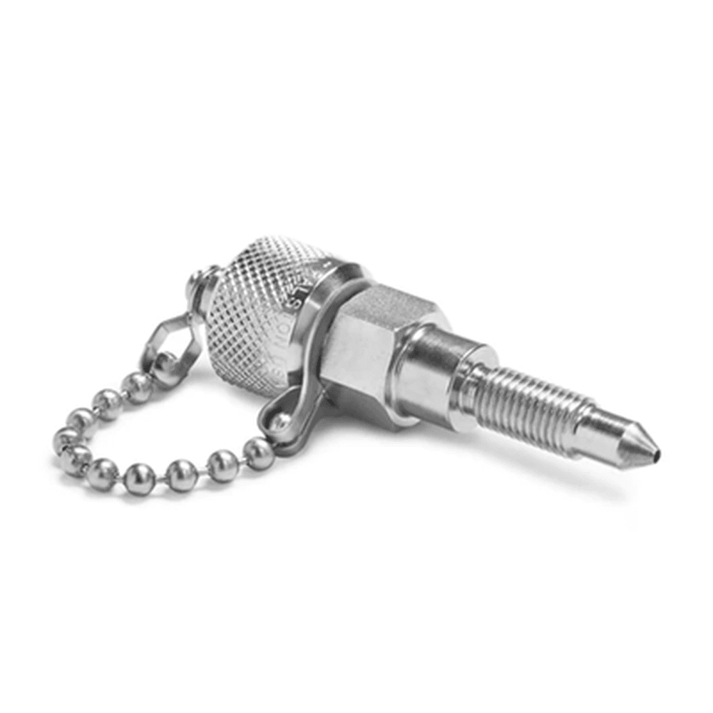 XTFT-FRS0 RALSTON 5/16"-24 UNF DP TRANSMITTER X MALE QUICK-TEST XT FITTING WITH CAP AND CHAIN 316SS