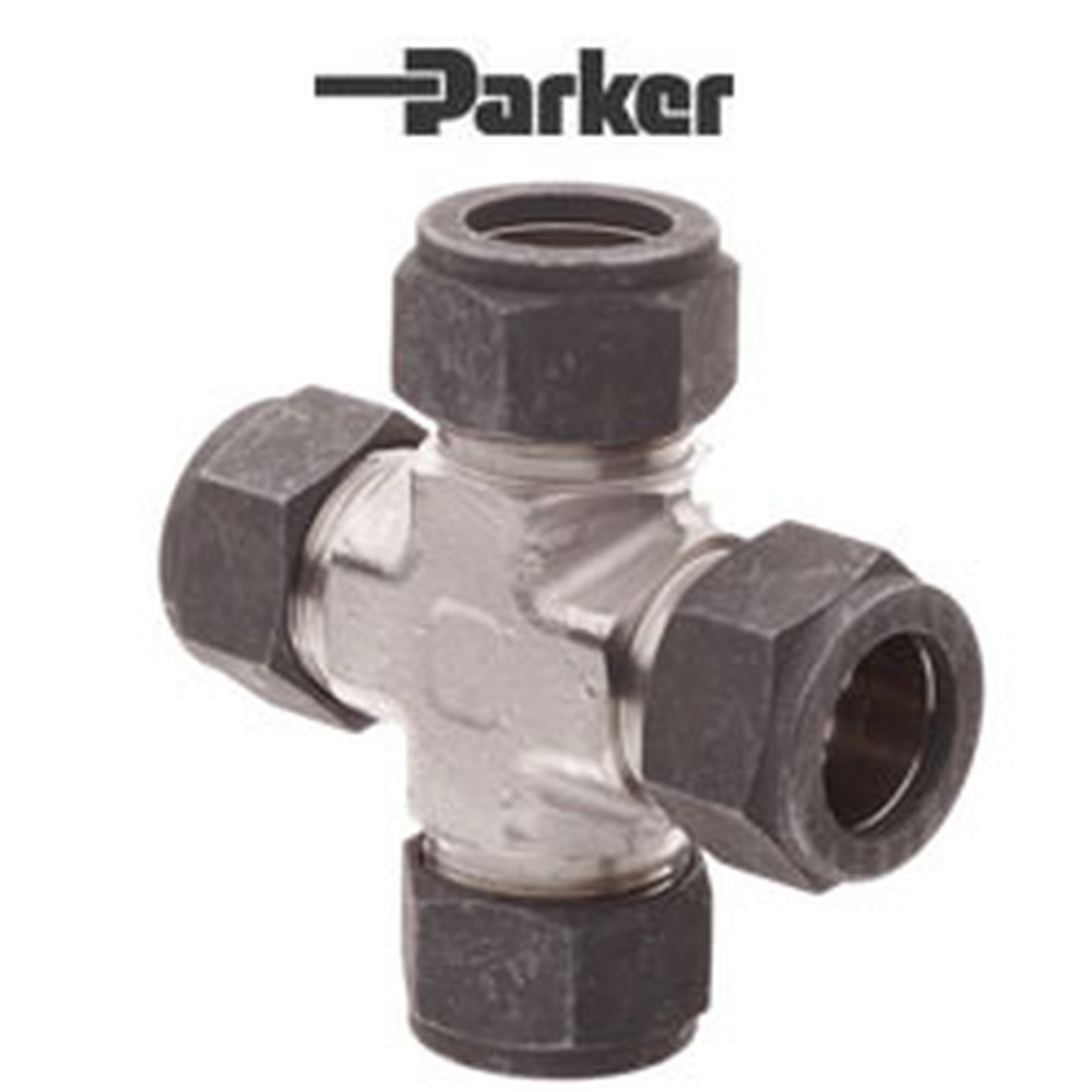 2ECR2-316-MI 1/8 PARKER A-LOK 316SS UNION CROSS