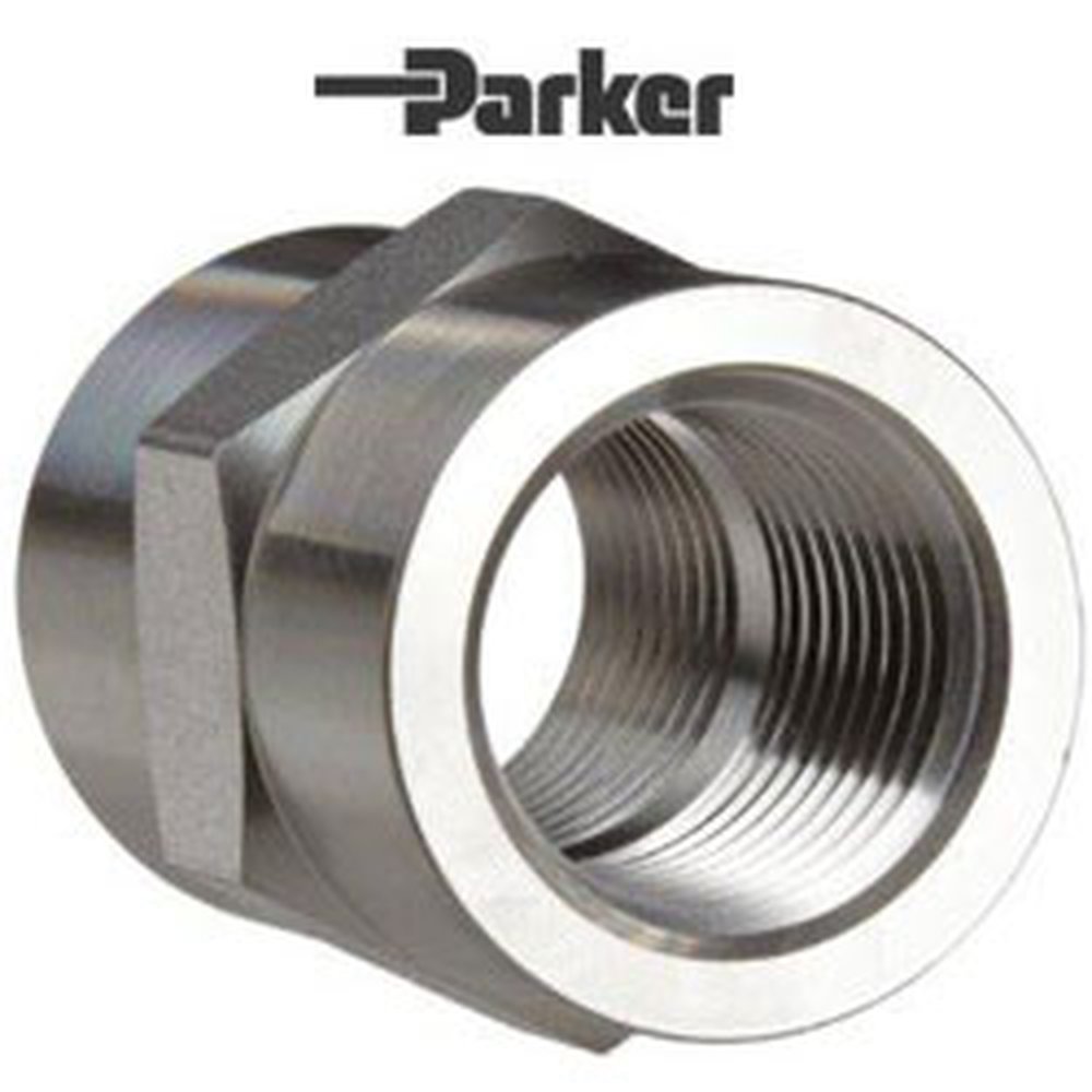 8-8 FHC-SS-C3 1/2 PARKER PIPE 316SS FNPT HEX COUPLING