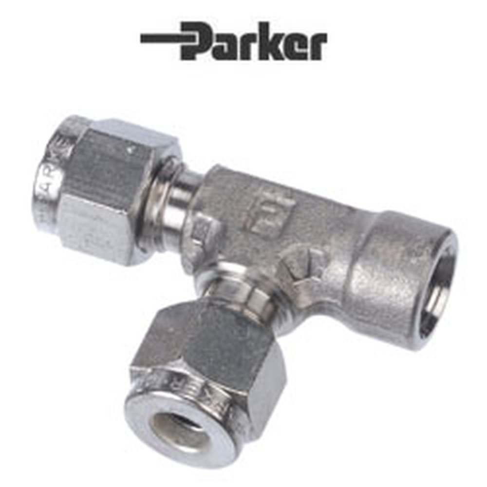 M12FRT1/4N-316 12MM PARKER A-LOK 316SS FEMALE RUN TEE