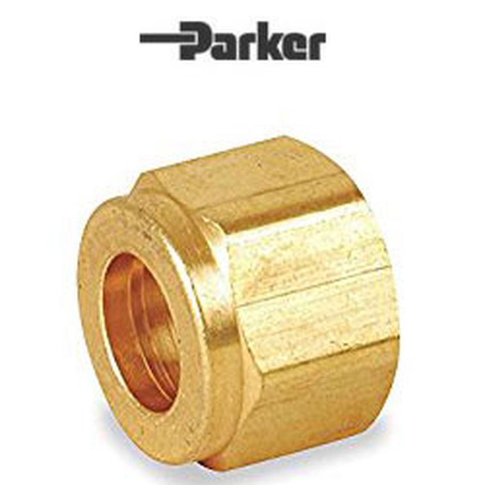 10NU10-B 5/8 PARKER A-LOK BRASS NUT